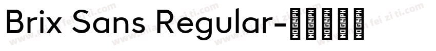 Brix Sans Regular字体转换